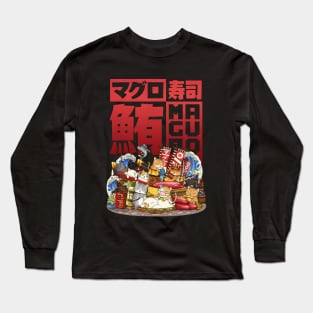 Cat Maguro Sushi Workshop Long Sleeve T-Shirt